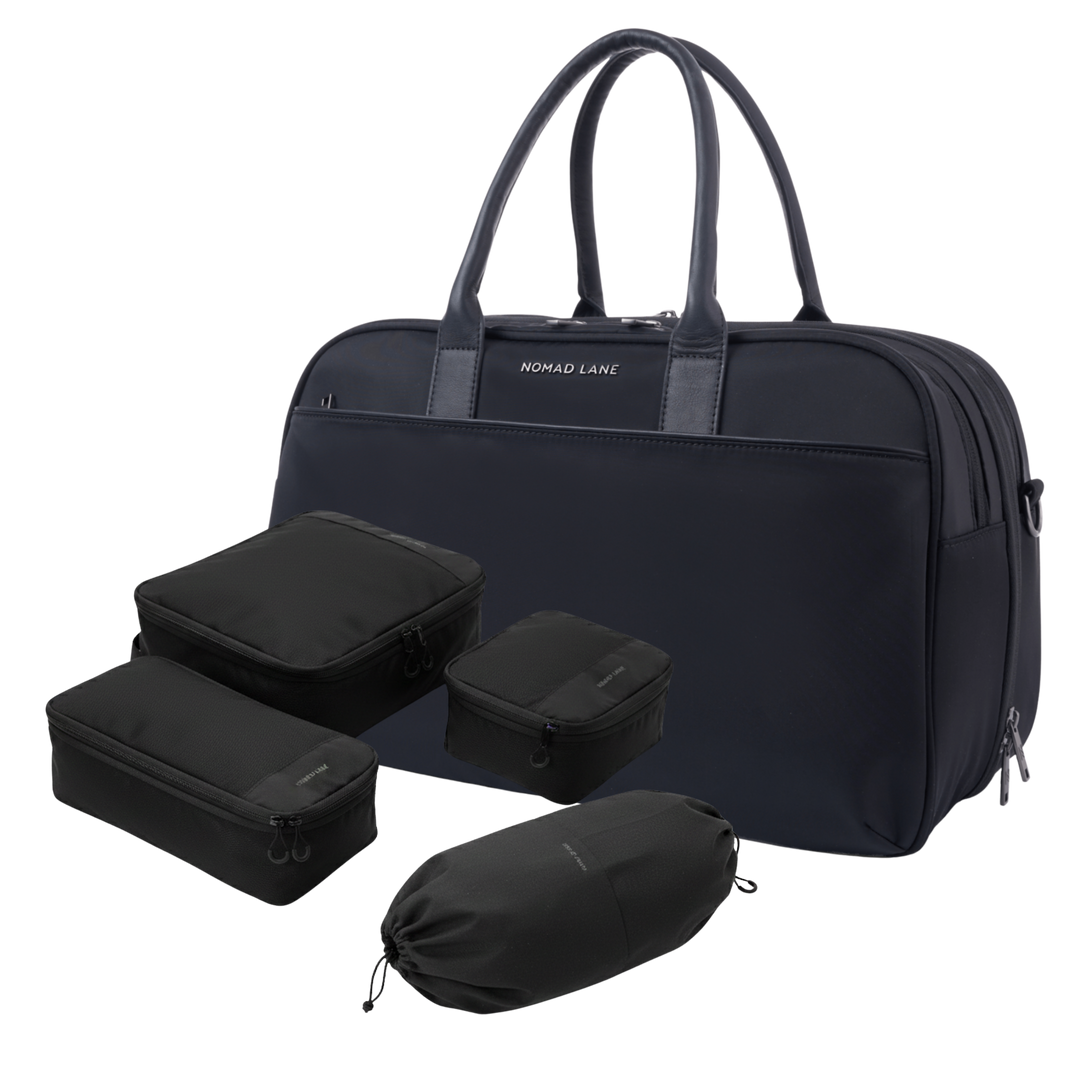 Bento Bag and Packing Cubes Bundle - Jet Set Black / Jet Set Black