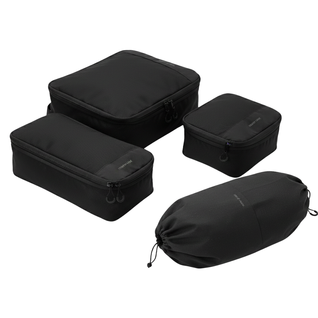 Seido Compression Packing Cubes - Jet Set Black